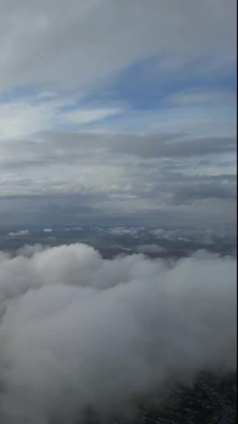 戏剧化的云彩与天空的美丽时光片段 — 图库视频影像