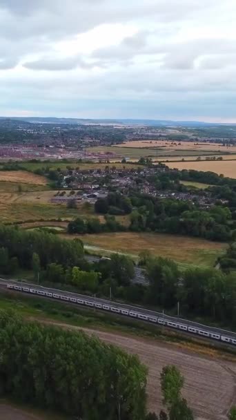 Великобритания Англия Luton City 23Rd Март 2022 Train Traks Central — стоковое видео