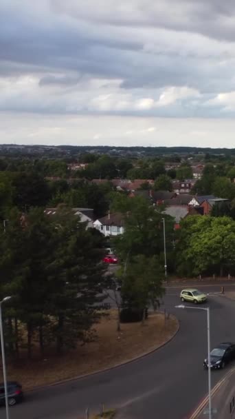 Luchtfoto Van Luton Town England — Stockvideo