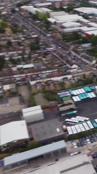 Filmagem Aérea Luton Town England — Vídeo de Stock
