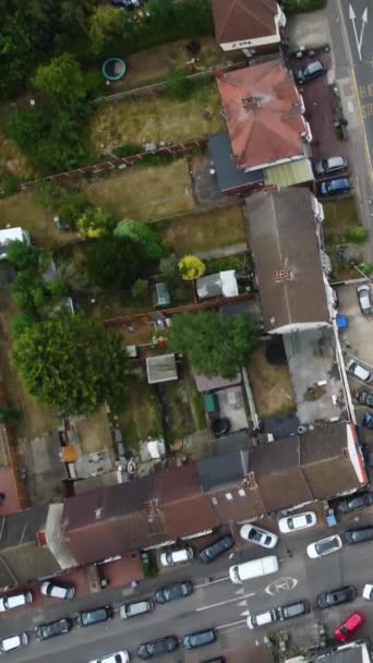 Luftaufnahmen Der Englischen Stadt Luton — Stockvideo