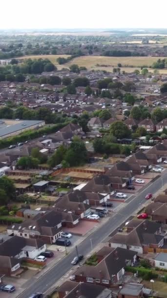 Letecké Záběry Města Lutonu Anglii — Stock video
