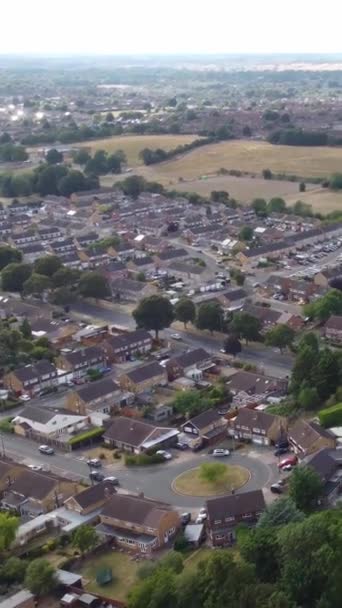 Filmagem Aérea Luton Town England — Vídeo de Stock