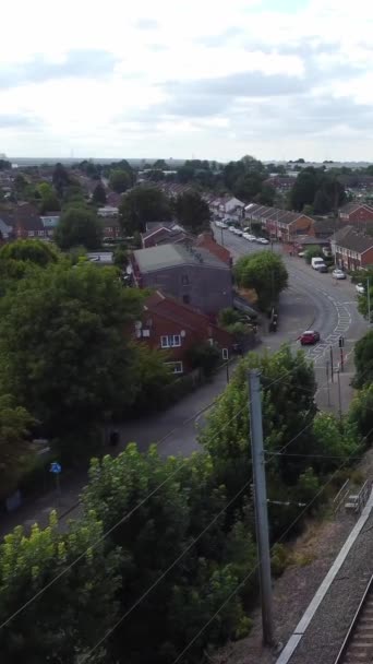 イングランド ルトン市の空中映像 — ストック動画