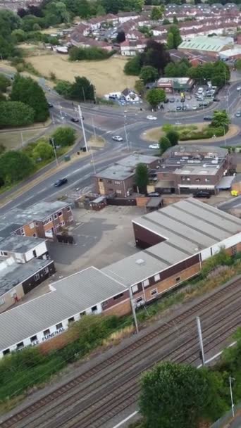 Luftaufnahmen Von Luton City England — Stockvideo