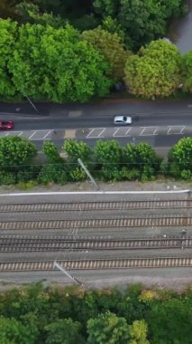 Luton City 'nin yüksek açılı görüntüleri. Günbatımında İHA 'nın Kamerasıyla Görüntü Yakalandı