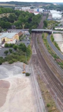 BİRLİK KINGDOM, İngiltere, LUTON - 30 HAZİRAN 2022: Luton City 'nin Yüksek Açı Görüntüsü