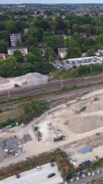 BİRLİK KINGDOM, İngiltere, LUTON - 30 HAZİRAN 2022: Luton City 'nin Yüksek Açı Görüntüsü