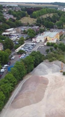 BİRLİK KINGDOM, İngiltere, LUTON - 30 HAZİRAN 2022: Luton City 'nin Yüksek Açı Görüntüsü