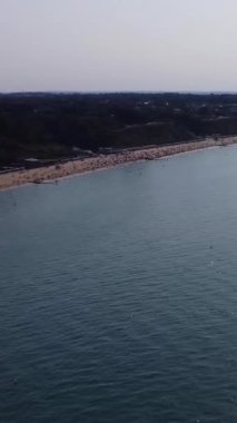 Bournemouth Sahili ve Okyanusunun Hava Görüntüleri