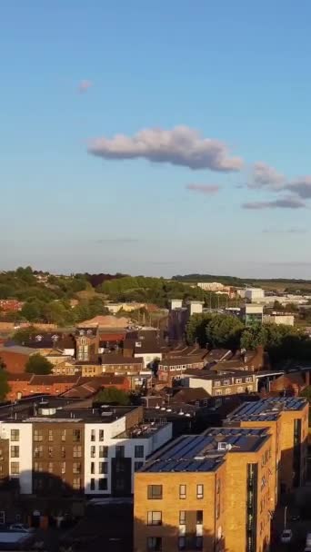 Aerial Footage High Angle Drone View Cityscape Landscape England Great — Stock videók
