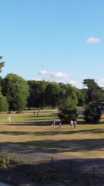 Inglaterra Luton Town Julio 2022 Imágenes Alto Ángulo Del Parque — Vídeos de Stock