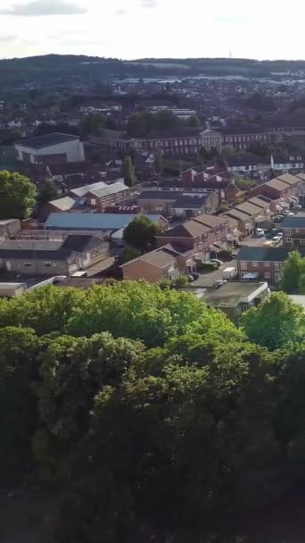 Aerial Footage High Angle Drone View Cityscape Landscape England Great — 图库视频影像