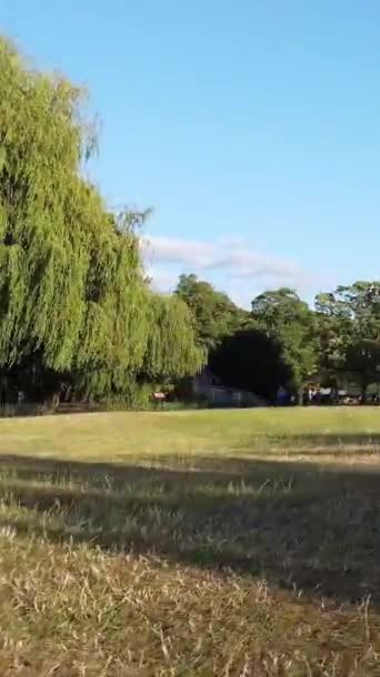 Ngiltere Luton Town Temmuz 2022 Yüksek Açılı Wardown Halk Parkı — Stok video