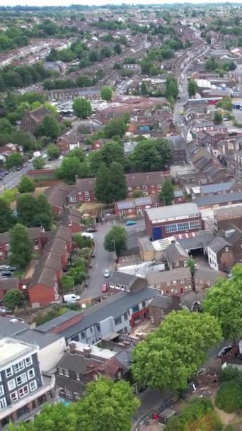 Luchtfoto Van Het Treinstation Van Luton Town England — Stockvideo