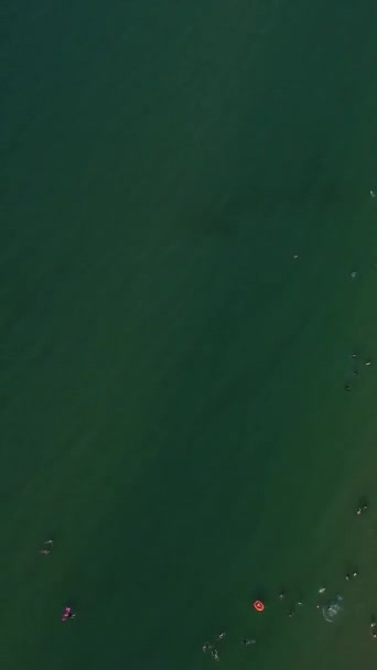 ボーンマスビーチとオーシャンの空中映像 — ストック動画