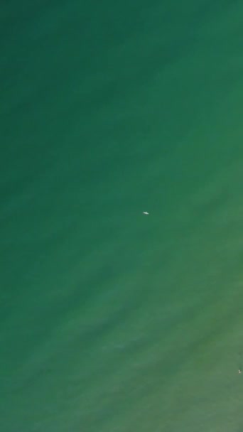 Flygbilder Bournemouth Beach Och Ocean — Stockvideo