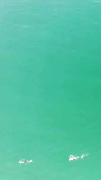 ボーンマスビーチとオーシャンの空中映像 — ストック動画