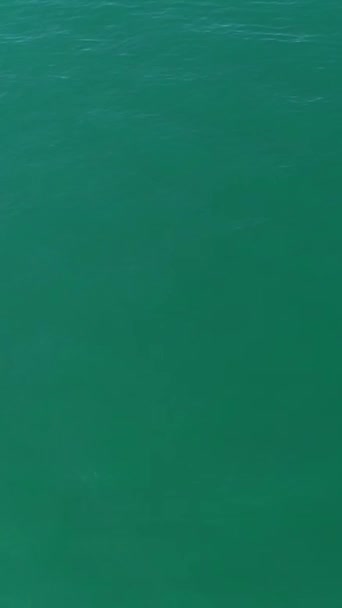 英国ボーンマスビーチの高角度空中映像 — ストック動画