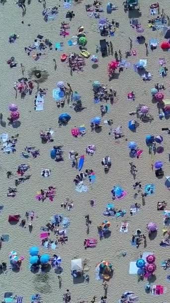 Ngiltere Nin Bournemouth Sahili Yüksek Açılı Hava Görüntüsü — Stok video