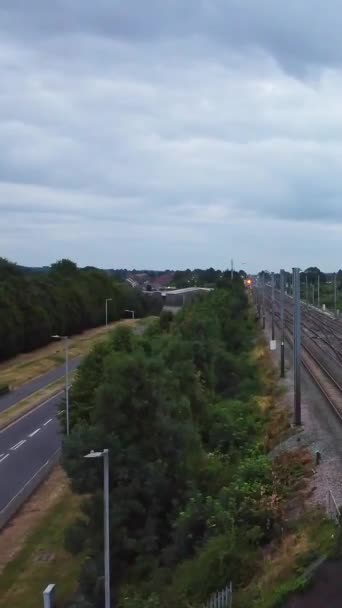 Aerial View Luton Leagrave England — Stock Video
