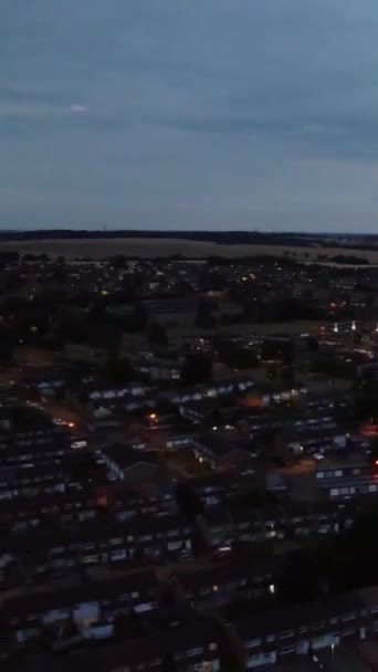 Aerial View Luton Leagrave England — стоковое видео
