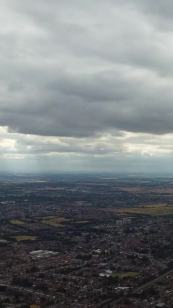 Aerial Footage High Angle Drone View Cityscape Landscape England Great — Wideo stockowe