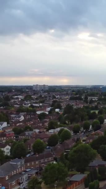 Luchtfoto Van Luton Leagrave Engeland — Stockvideo