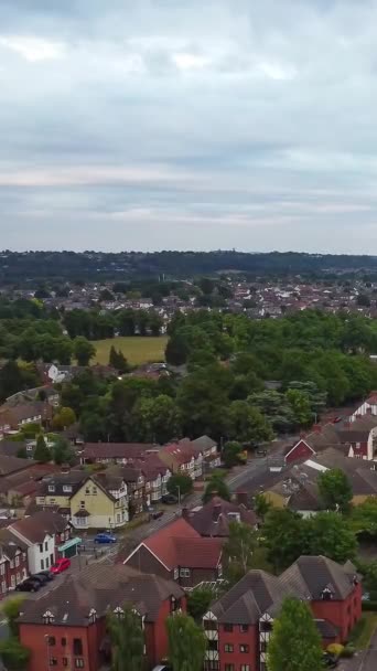 ルトン リーグラーヴ イングランドの空中ビュー — ストック動画