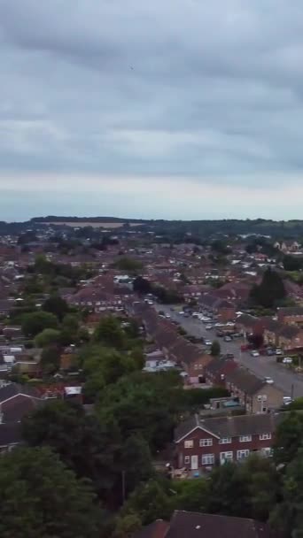 Luton Hava Görüntüsü Leagrave Ngiltere — Stok video