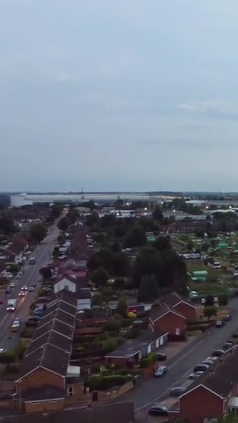 Luton Hava Görüntüsü Leagrave Ngiltere — Stok video