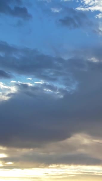 Imagini Frumoase Unghi Înalt Nori Dramatici Cer — Videoclip de stoc