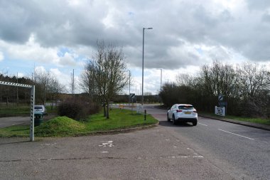 İngiltere 'nin Luton şehrinin manzarası