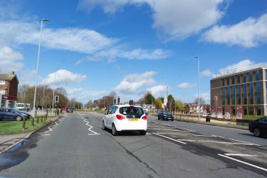 İngiltere 'nin Luton şehrinin manzarası