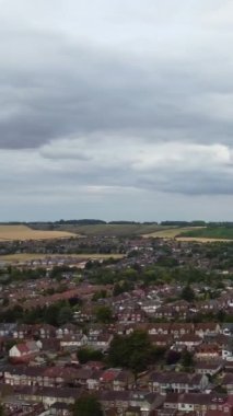 Aerial footage high angle Drone's View of Cityscape and Landscape of England Great Britain drone's footage