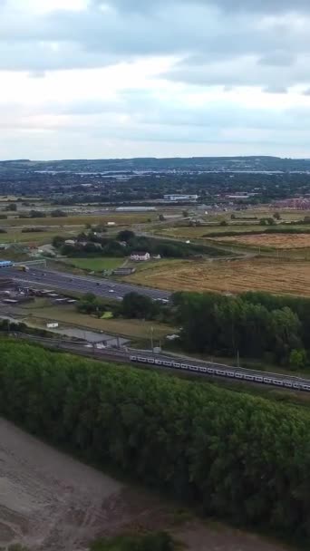 England Luton Luglio 2022 British Roads City Bella Luton Città — Video Stock