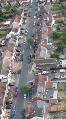 Beautiful Fast Moving Dramatic Clouds over England, Drone's High Angle Footage