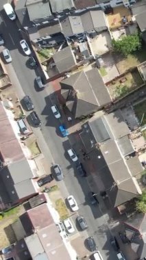 İngiltere 'nin Saint Area Luton Konutları ve Evleri' nin havadan görünüşü