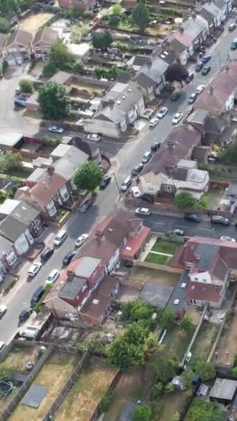 Vista Aérea Residencias Casas Saint Área Luton Inglaterra Reino Unido — Vídeos de Stock