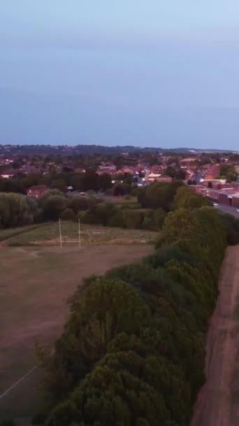 High Angle Footage Luton City England Footage Captured Sunset Drone — Stock Video
