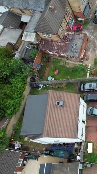 Mraky Pohybují Nad Městem Záběry Kamery Drone Velké Výšky — Stock video