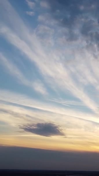 Prachtige Dramatische Bewegende Wolken Engeland — Stockvideo