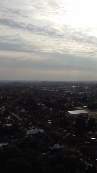 Aerial Footage High Angle Drone View Cityscape Landscape England Great — Video