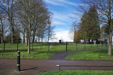 Bahar parkının güzel manzarası