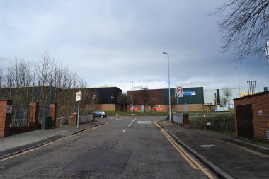 İngiltere 'nin Luton kasabasında İngiliz Yolu ve Trafiği