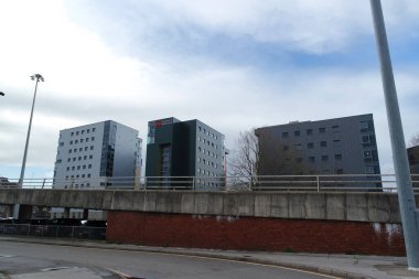 İngiltere 'nin Luton kasabasında İngiliz Yolu ve Trafiği