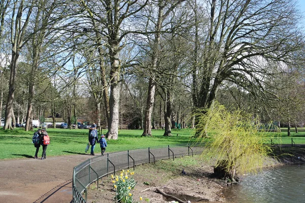 Stock image view of park in England, United Kingdom