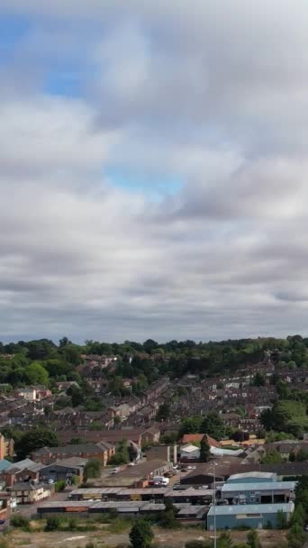 Flygbilder Från Järnvägsstationen Luton Town England — Stockvideo