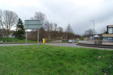 İngiltere 'nin Luton kasabasında İngiliz Yolu ve Trafiği