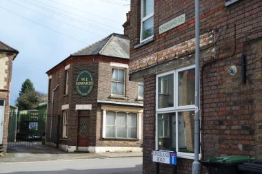 İngiltere 'nin Luton kasabasında İngiliz Yolu ve Trafiği